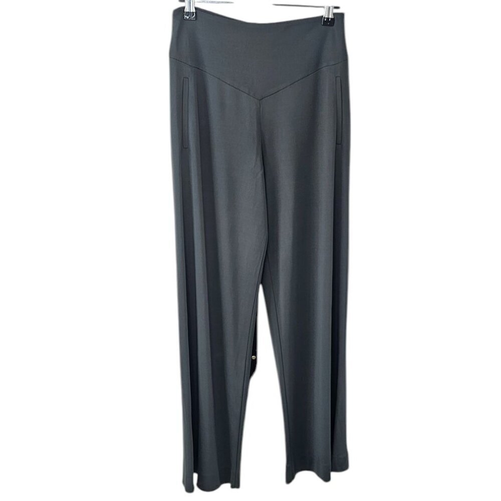 Emporio Armani Womens Wide Leg High Rise Stretch Pants, Size 8